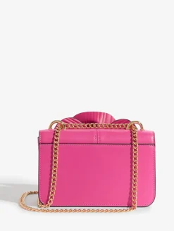 Friends Like These 3D Floral Chain Shoulder Bag Pink Discount