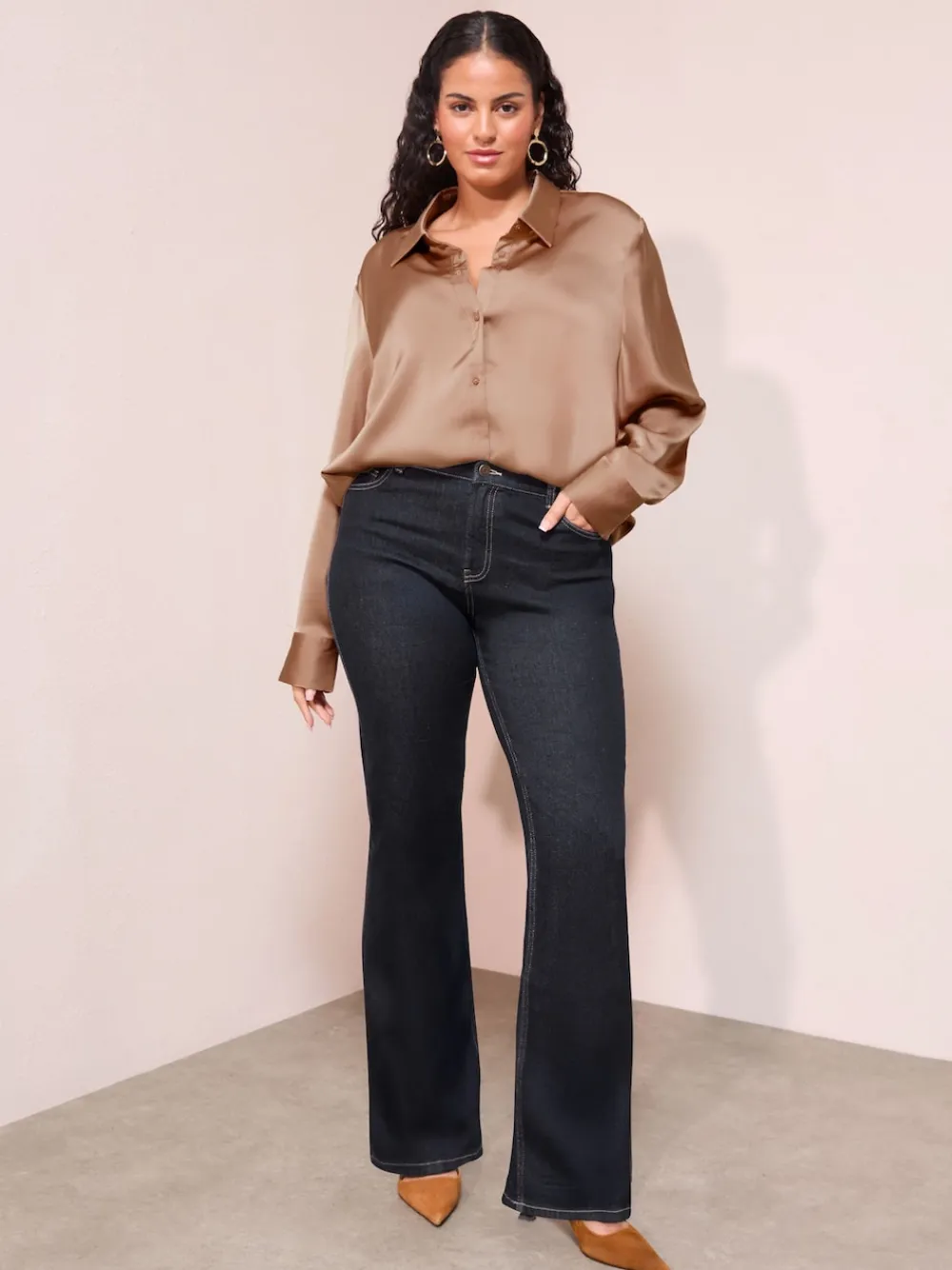 Friends Like These Rinse Wash Curve Bootcut Denim Jeans Best