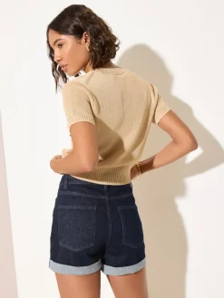 Friends Like These Boyfriend Denim Shorts Rinse Wash Best