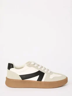 Friends Like These White Black Standard Fit Lace Up Retro Gumsole Sports Trainers