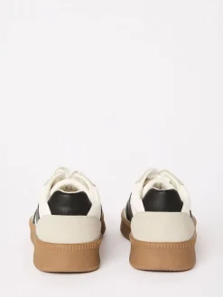 Friends Like These White Black Standard Fit Lace Up Retro Gumsole Sports Trainers