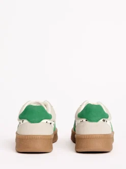 Friends Like These White Spot Standard Fit Lace Up Retro Gumsole Sports Trainers Clearance