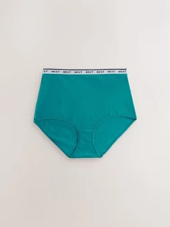 Next Full Brief Cotton Logo Knickers 7 Pack Gingham Print Sale