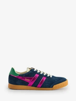 Gola Womens Elan Glitz Trainers Navy Fuschia Emerald Best