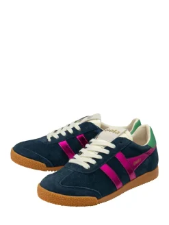 Gola Womens Elan Glitz Trainers Navy Fuschia Emerald Best