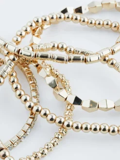 Next Sparkle Stretch Bracelets Pack Gold Tone Hot