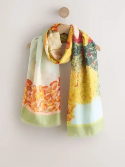 Next Green Benjamin MacGregor Artist Collaboration Lightweight Scarf