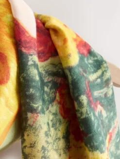 Next Green Benjamin MacGregor Artist Collaboration Lightweight Scarf