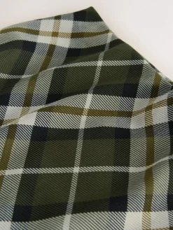 Next Check Midi Slip Skirt Green Online