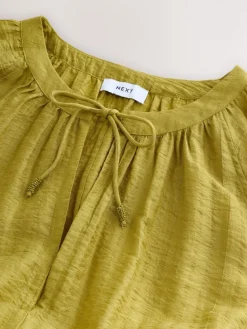 Next Long Sleeve Maxi Kaftan Green