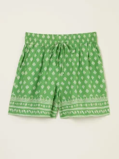 Fat Face Green Woodblock Flippy Shorts Clearance