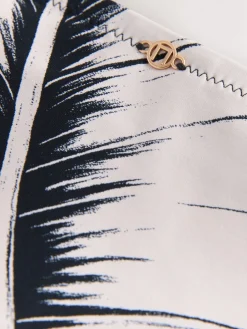 Next Green/Black Leaf High Waist Bikini Bottoms Hot