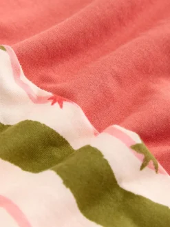 Next Green/Ecru Stripe Cotton Short Sleeve Pyjamas Best