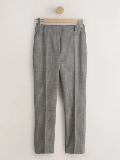 Next Green/Grey Check Slim Trousers Hot