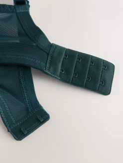 Next DD+ Non Pad Full Cup Bras 3 Pack with Side Support Green/Navy/Navy Print Online