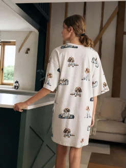 Next Grey Charlie The Cockapoo Cotton Nightie Outlet