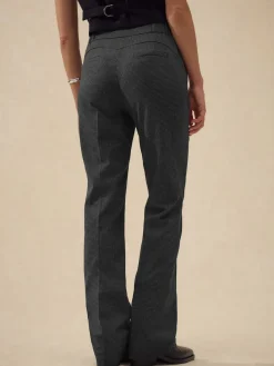 Next Grey Check Bootcut Sculpting Tailored Trousers Sale