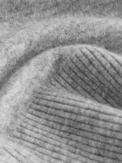 Next Grey Crew Neck Knitted Jumper with Wool Outlet