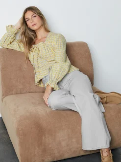 Next Wide Leg Joggers Waist Jeans Grey Denim Sale