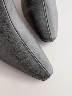 Next Forever Comfort® Chisel Toe Heeled Ankle Boots Grey Sale