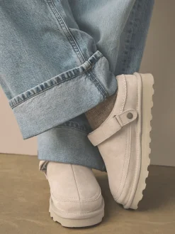 Next Forever Comfort® Chunky Sole Footbed Clogs Grey Outlet