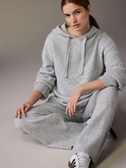 Next Grey Maternity Knitted Hoodie Best
