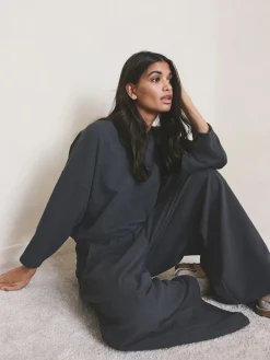 Next Grey N.Premium Brushed Wide Sweatshirt Outlet