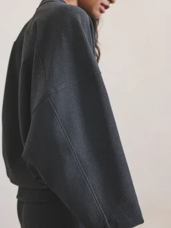 Next Grey N.Premium Brushed Wide Sweatshirt Outlet