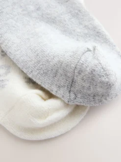 Next Grey Pretty Fairisle Pattern Wool Blend Ankle Socks 2 Pack Sale