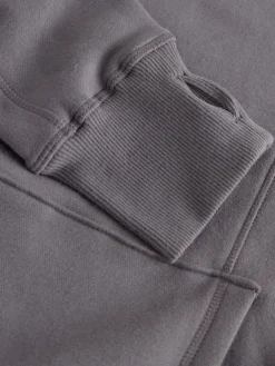 Next Grey Relaxed Fit Longline Hoodie Clearance