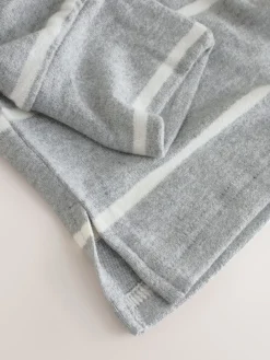 Next Cosy Long Sleeve Pyjamas Grey Stripe Best