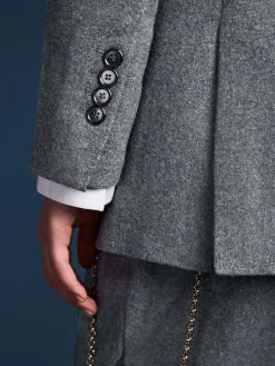 Next Tabitha Simmons X Wool Blend Double Breasted Blazer Grey Sale