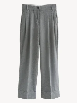 Next Tabitha Simmons X Wool Blend Wide Leg Trousers Grey New