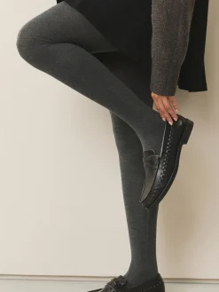 Next Warm Handle Knitted Tights 2 Pack Grey Best