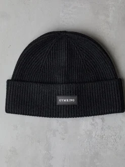 Gym King Black Rib Knit Beanie Sale