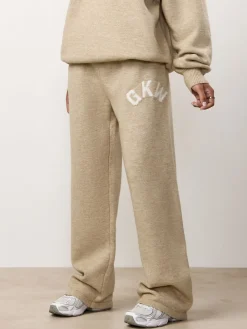 Gym King Brown Restore Knit Straight Leg Joggers Hot