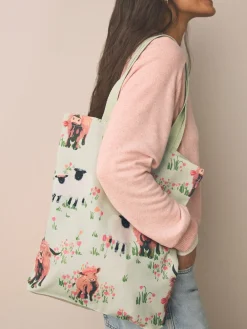 Next Cotton Shopper Bag Hamish Highland Cow New