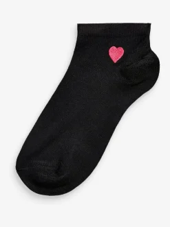 Next Motif Trainer Socks 5 Pack Heart Discount