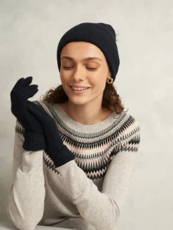 Hobbs Black Carys Knit Hat Clearance