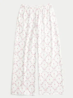 Hollister Cosy Wide leg White Pyjamas Bottoms Online