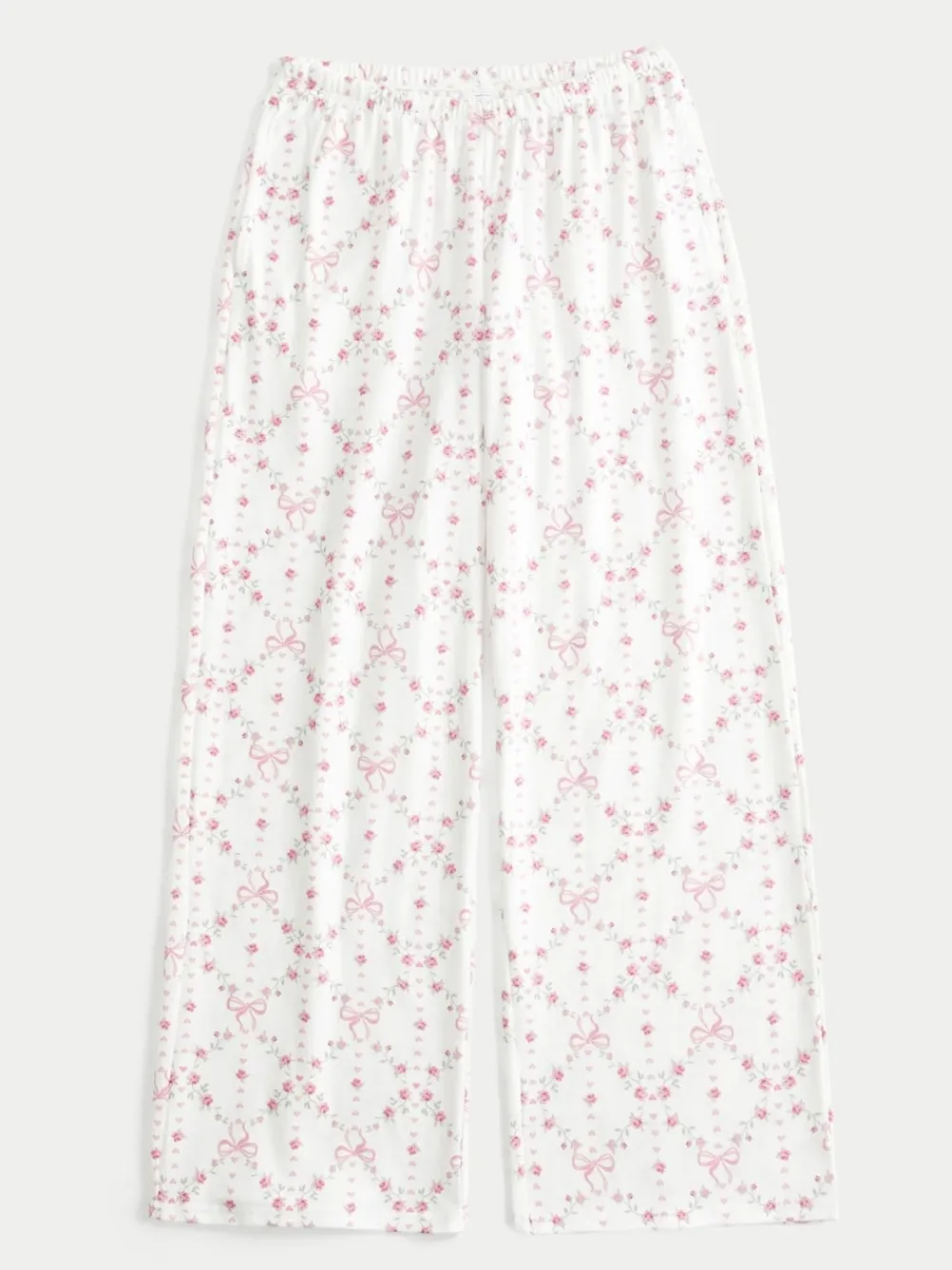 Hollister Cosy Wide leg White Pyjamas Bottoms Online
