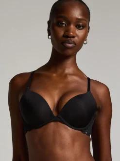Hunkemoller Hunkemöller Angie Padded Underwired Push Up Bra Black New