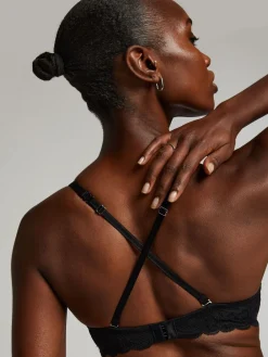 Hunkemoller Hunkemöller Angie Padded Underwired Push Up Bra Black New