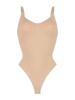 Hunkemoller Hunkemöller Seamless Enhancing High Leg Thong Shapewear Bodysuit Nude Clearance