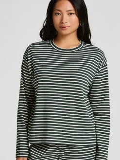 Hunkemoller Cotton Jersey Pyjamas Set Green Hot