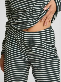 Hunkemoller Cotton Jersey Pyjamas Set Green Hot