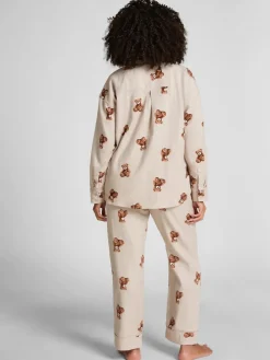 Hunkemoller Grey Flannel Straight Bear Joggers Clearance