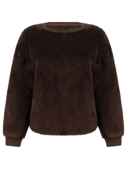 Hunkemoller Longsleeved Fluffy Brown Fleece Discount
