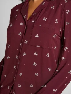 Hunkemoller Red Essential Jersey Long-Sleeved Jacket