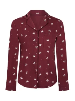 Hunkemoller Red Essential Jersey Long-Sleeved Jacket